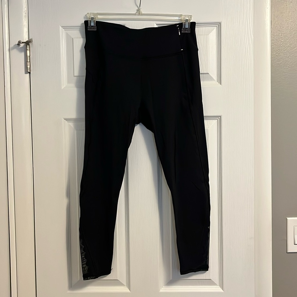 CALIA by Carrie Underwood Sport Leggings w/ Scalloped Detail & Mesh